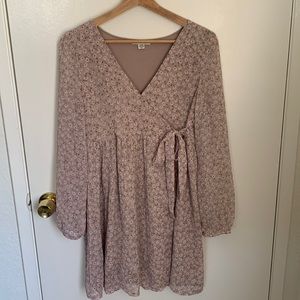 Floral wrap American eagle dress